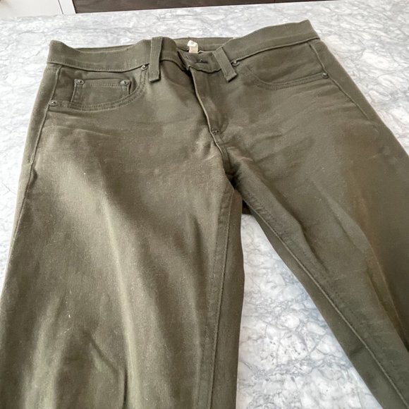 Rag & Bone Legging Skinny Jeans Army Green Size 27 - Picture 3 of 6